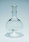 Flask RB glass 100ml B24S med neck Qfit