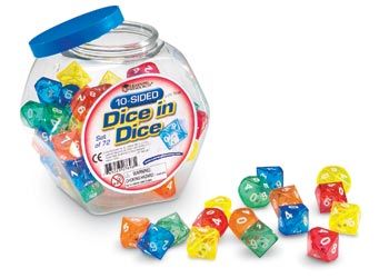 Dice in dice - 10 sides