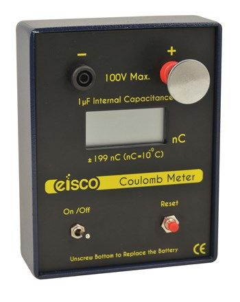 Coulomb meter digital electroscope