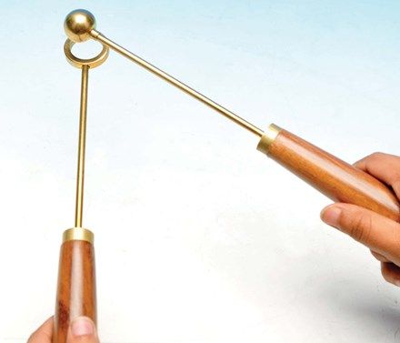Ball & ring mounted on handle