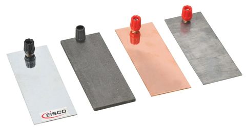 Plate electrode Zinc 125x50mm 4mm term.