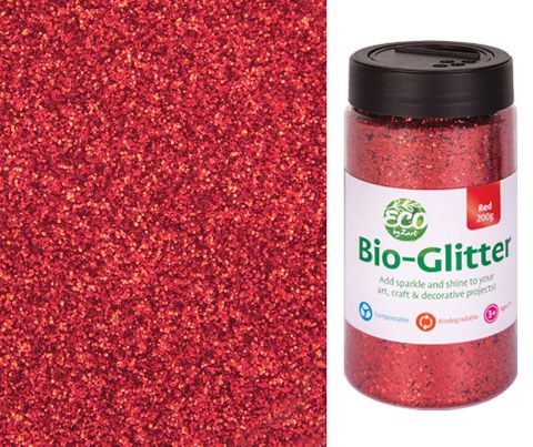 Bio Glitter 200g Red