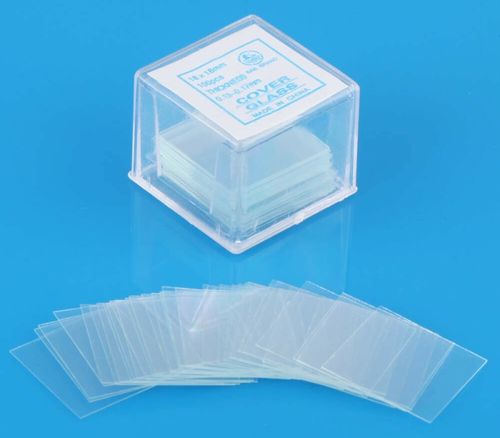 Glass cover slips No:1 18x18mm square