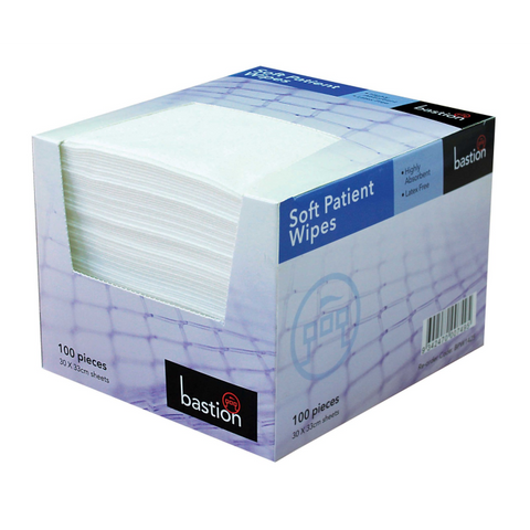 Wipes soft patient 30x33cm 8boxes/100s