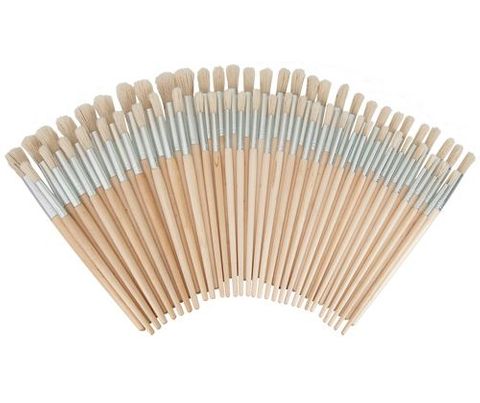 Hog Hair Brushes Asst 60s Round