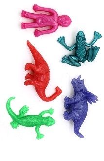 Stretchy mini sticky figures