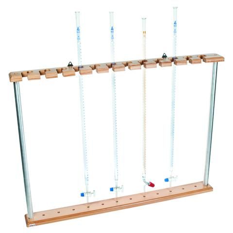 Burette stand 12 place wooden