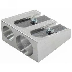 Sharpeners double hole metal wedge