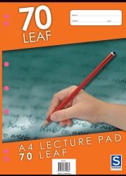 Lecture pad Sovereign A4 7mm ruled 70lf