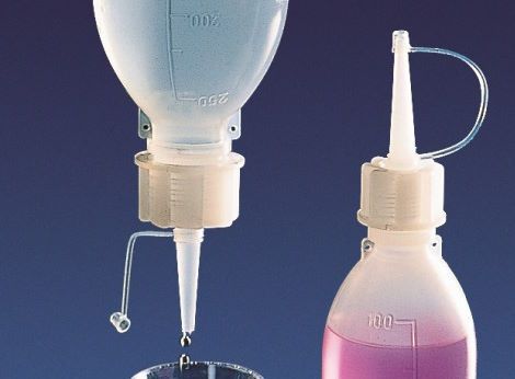 Dropping cap GL25 long spout