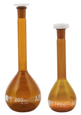 Flask volumetric amber class A 20ml