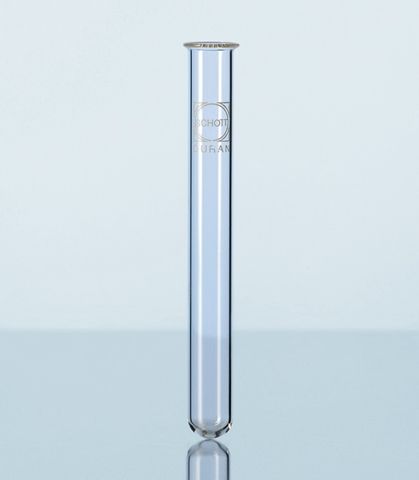 Test tube beaded rim 25x150mm Duran