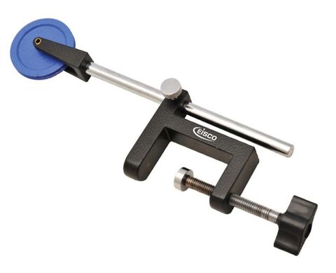 Adjustable pulley on clamp