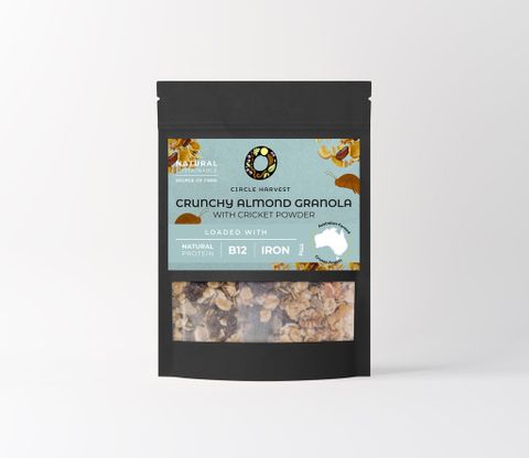 Crunchy Almond Granola with Cricket Prot