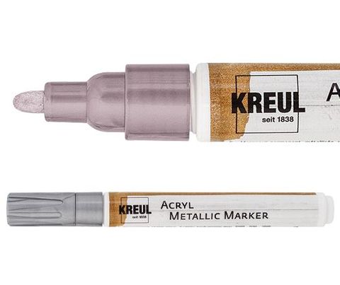 Kreul acryl metallic marker med silver