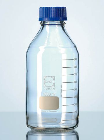 Bottle laboratory with cap & ring 250ml