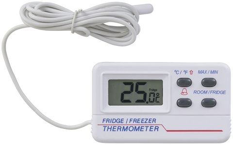 Thermometer LCD fridge -10-50C w/alarms