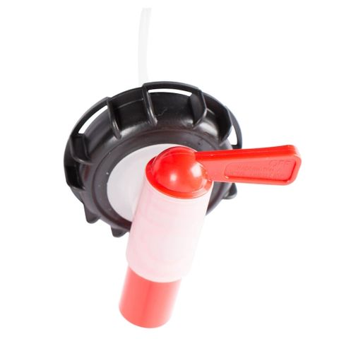 Tap cap plastic red 58mm vented