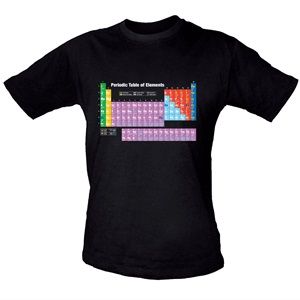 Periodic Table T-shirt, X Large