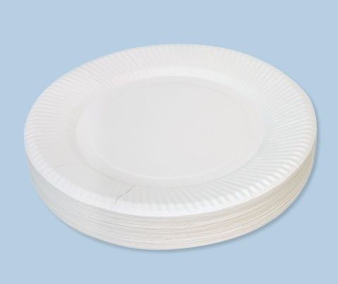 Paper plates white 18cm