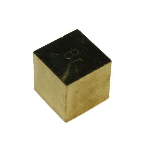 Cube Brass 2cm edge