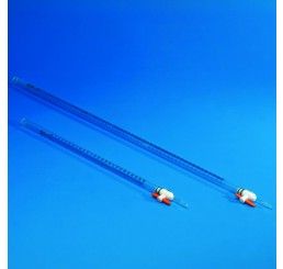 Burette 50x0.1ml grad. PMMA/PTFE/FEP
