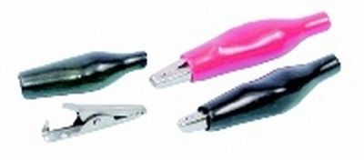 Alligator clip crimp terminal Black 26mm