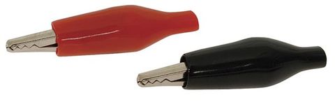 Alligator clip crimp terminal Black 26mm