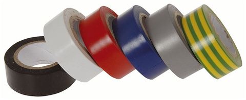 Insulation tape 19mm wide 6 colours