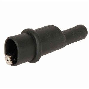 Banana 4mm socket to alligator clip Blk