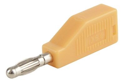 Banana plug piggy back Orange