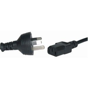 Power lead 3-pin AU with IEC plug 1.8m
