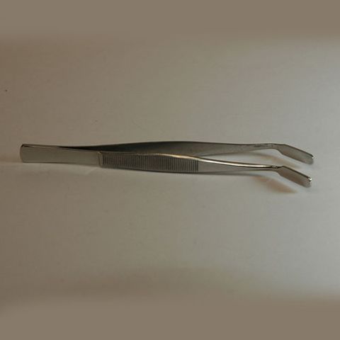 Forceps cover glass flat blade 100mm