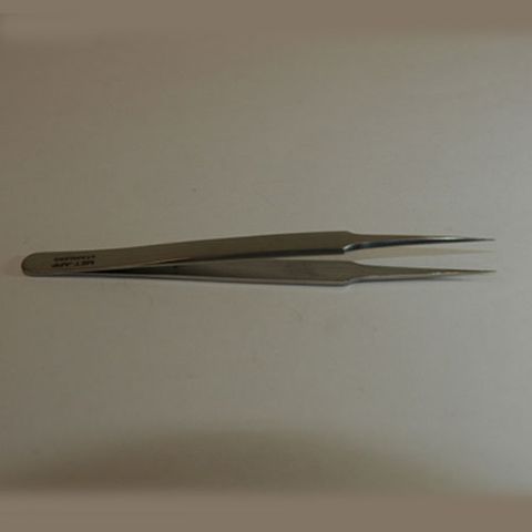 Forceps jeweller needle straight 125mm