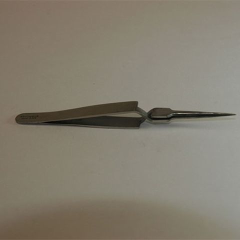 Forcep needle point straight 125mm