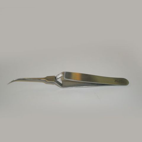 Forcep needle point curved 125mm