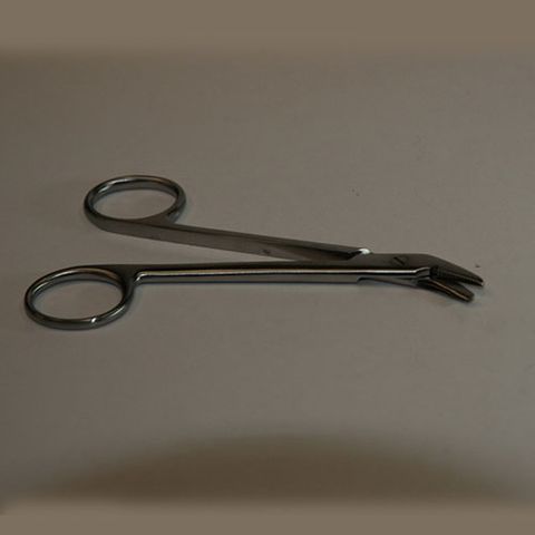 Scissors wire cutting fine angled 125mm