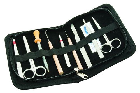 Dissecting instruments in wallet 9 pcs