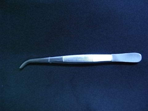 Forceps curved 130mm medium point