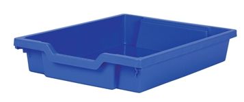 Tray storage shallow Royal blue 75mm