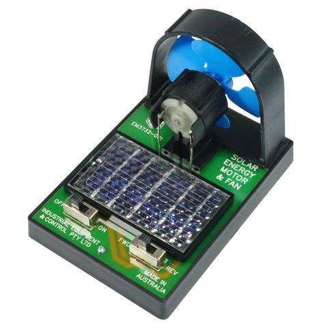 Solar energy motor & fan, cell & switch