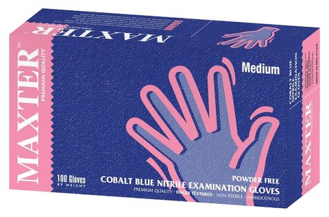 Gloves nitrile Ice Blue P/F X/Small 200
