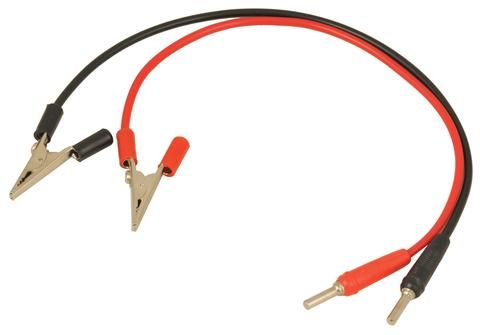 Leads 4mm plug/alligator Black 300mm