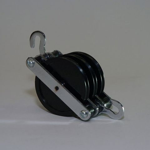 Pulley nylon wheel triple with hooks