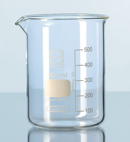 Beaker low form glass 5ml Schott