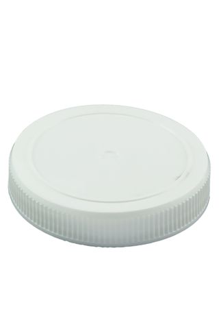 Lid 95mm screw type white PE wadded