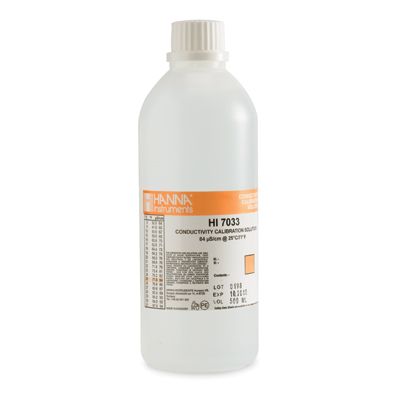 Conductivity solution 84uS/cm @25C