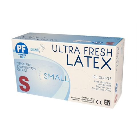 Gloves Latex 'Ultra Fresh' P/F Small