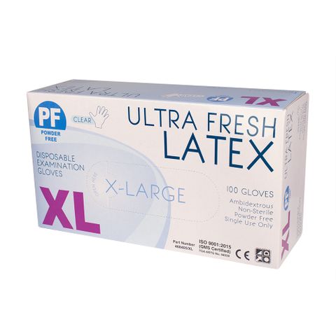Gloves Latex 'Ultra Fresh' P/F X/Large