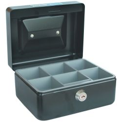 Cash box black 152x115x80mm Esselte